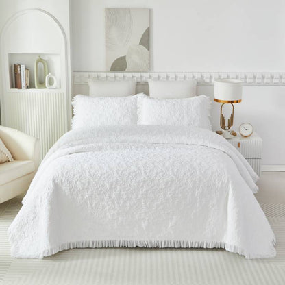 Quilt Bedding Set-Elegant Ruffle