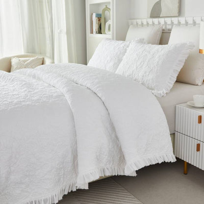 Quilt Bedding Set-Elegant Ruffle