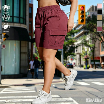 【End of Summer Sale】Women’s outdoor cargo shorts—multi-pocket design