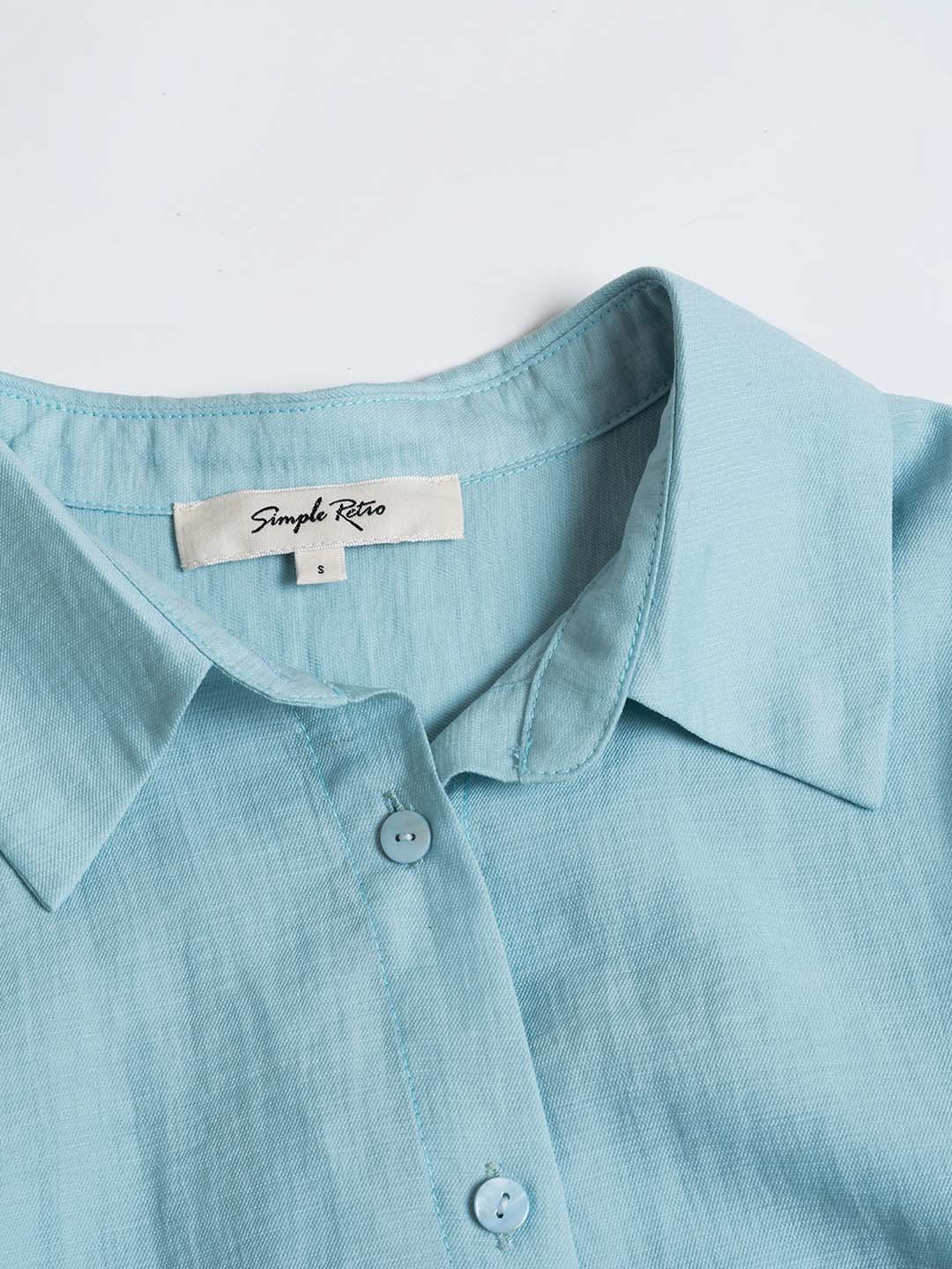 Casual All-match Side Slit Shirt