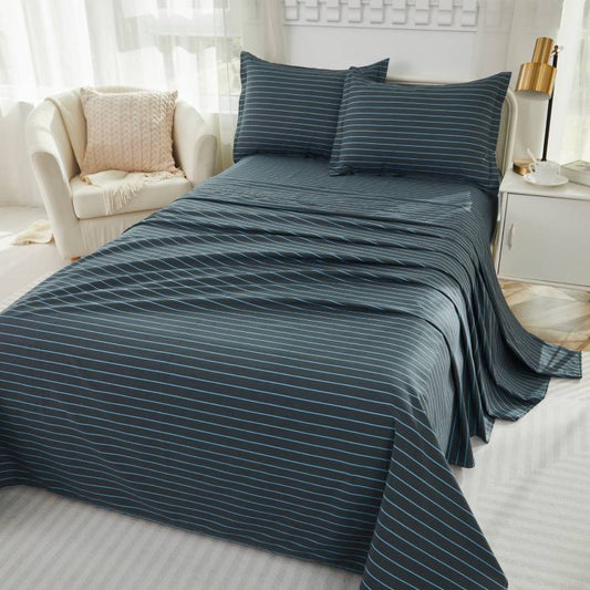 Bedding Sheet Set-Textured Grey