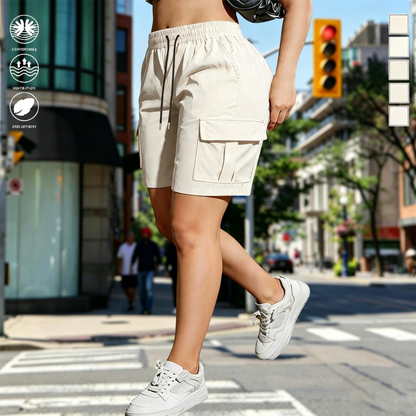 【End of Summer Sale】Women’s outdoor cargo shorts—multi-pocket design