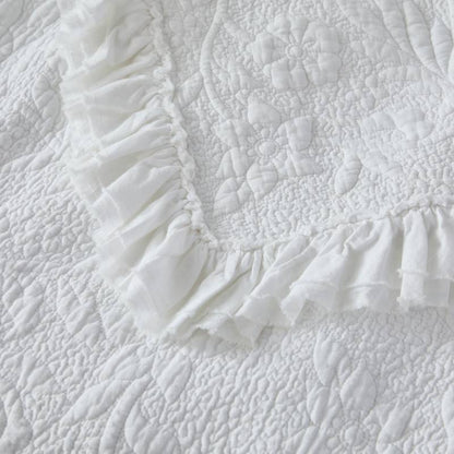 Quilt Bedding Set-Ruffle Bedspread