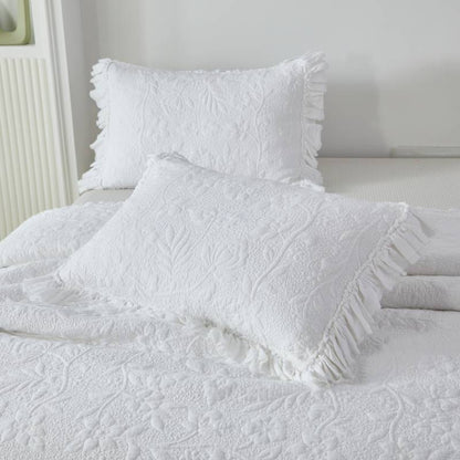 Quilt Bedding Set-Ruffle Bedspread