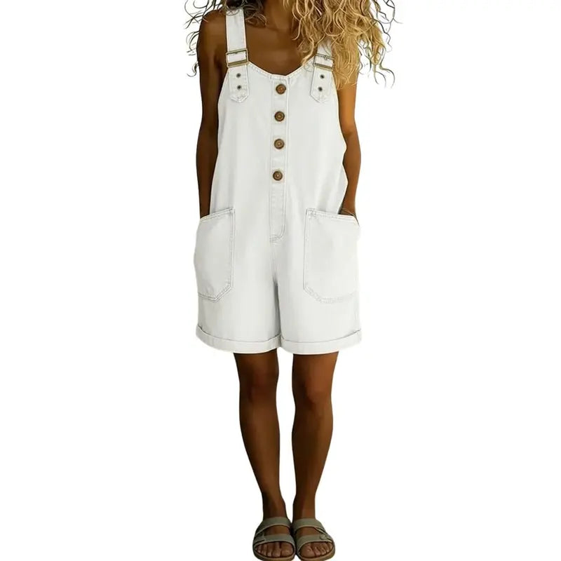 Women’s Vintage Denim Overalls – Relaxed Fit