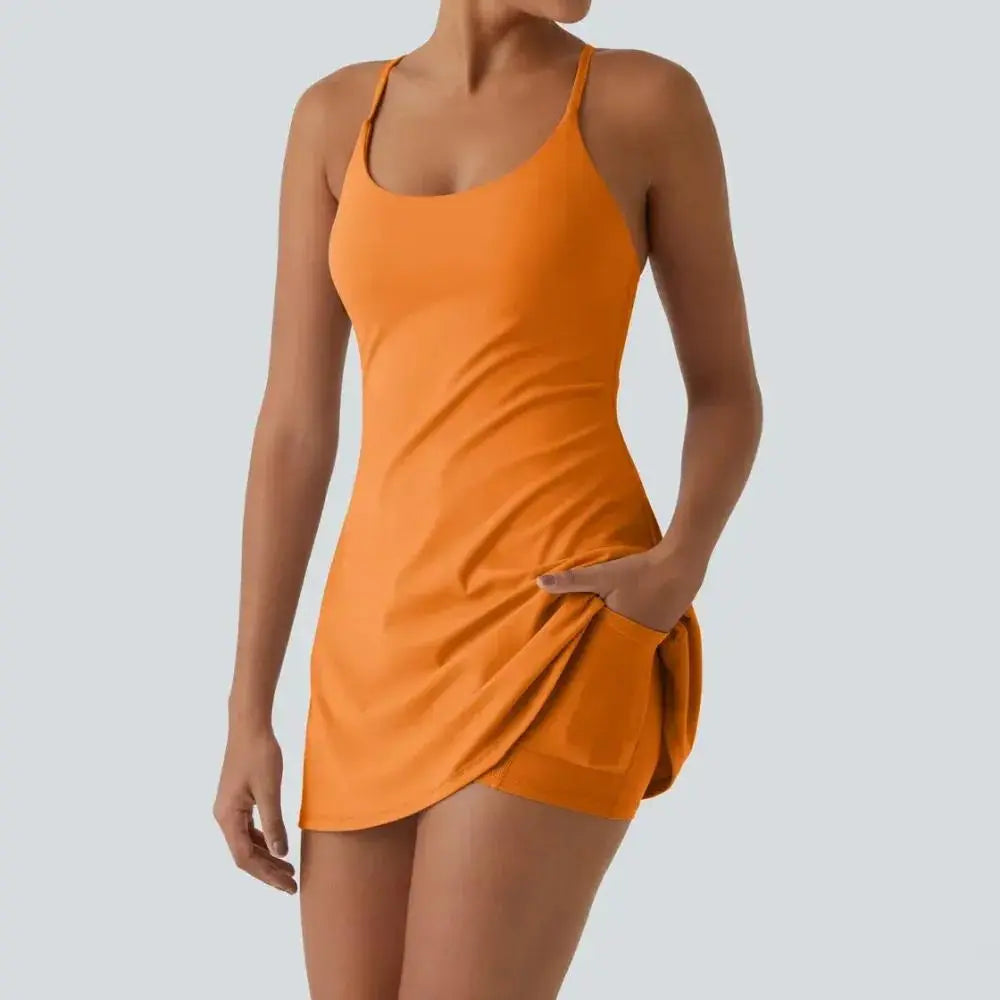 😍Promotion Day💥Backless Sleeveless Dresses With Pockets💝