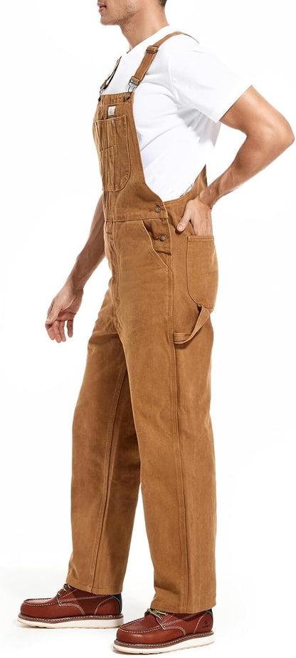 🔥CLEARANCE SALE🔥Men's Heavy-Duty Denim Bib Overalls – Adjustable Straps & Utility Pockets