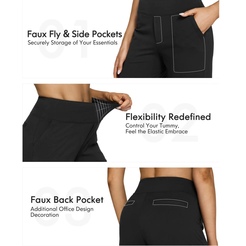 Women's Relaxed Wide-Leg Comfort Pants