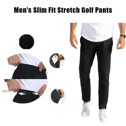 Men's Slim Fit Stretch Golf Pants