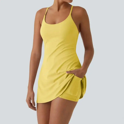 😍Promotion Day💥Backless Sleeveless Dresses With Pockets💝