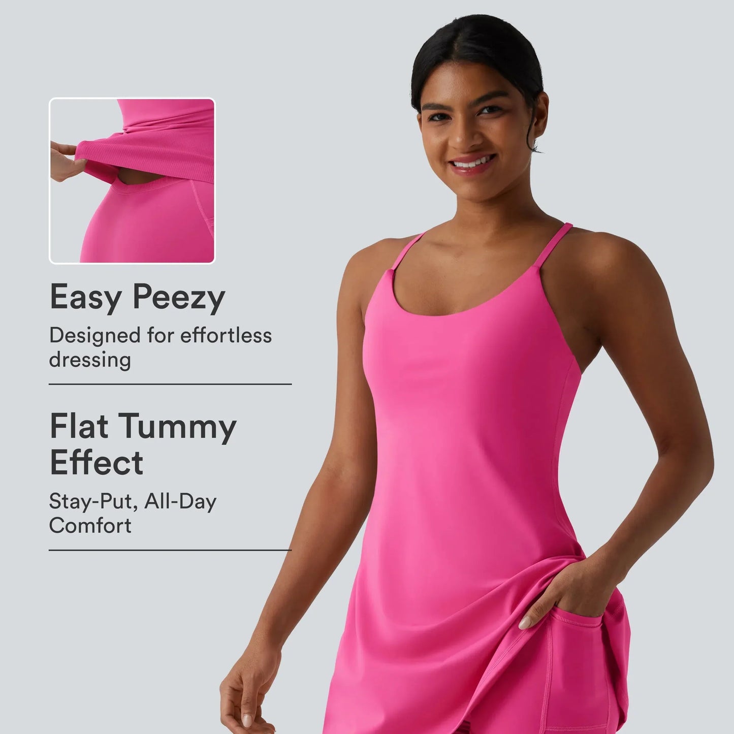 🔥Last day promotion✨Plush Backless Active Dress-Easy Peezy Edition