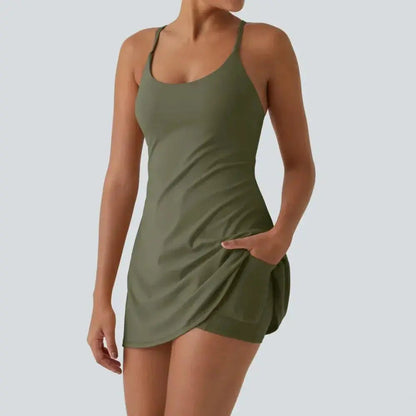😍Promotion Day💥Backless Sleeveless Dresses With Pockets💝