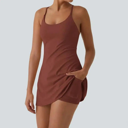 😍Promotion Day💥Backless Sleeveless Dresses With Pockets💝