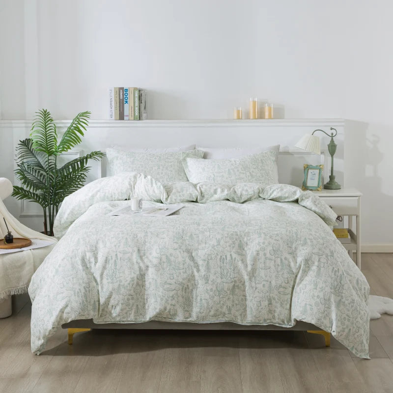 Duvet Cover Set-Botanical Sketch Serenity