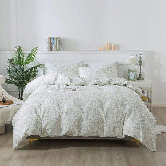 Duvet Cover Set-Botanical Sketch Serenity