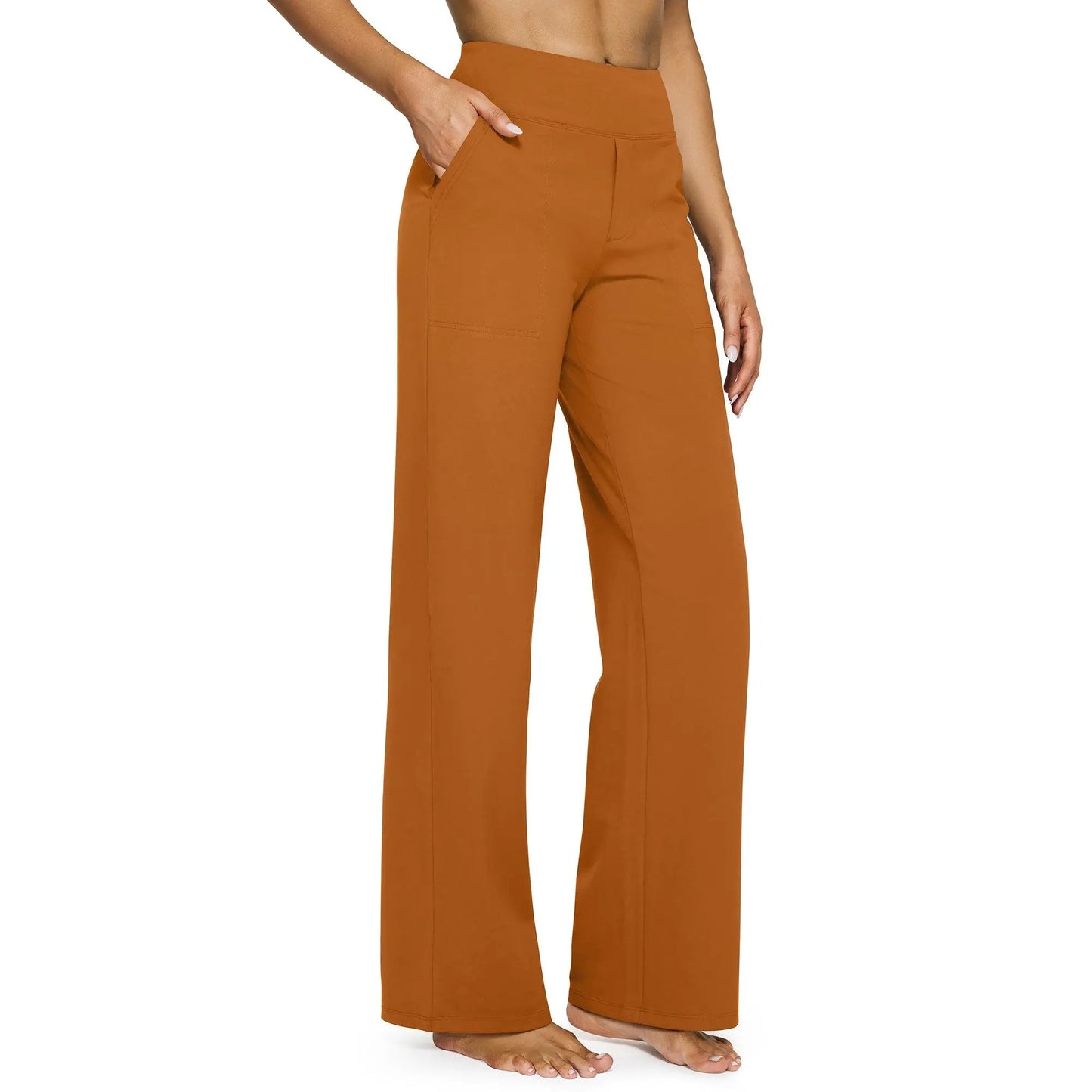 Women's Relaxed Wide-Leg Comfort Pants