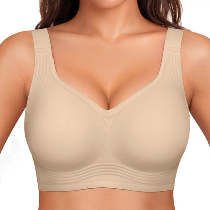 Women Seamless Lift Bra Wireless Push Up No Underwire Full Coverage Plus Bras