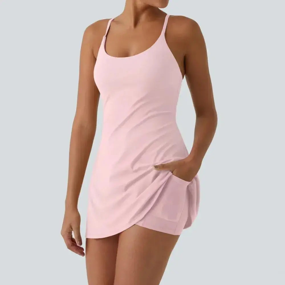 😍Promotion Day💥Backless Sleeveless Dresses With Pockets💝