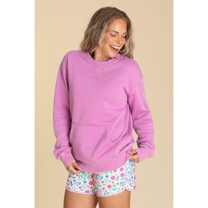 🔥Back by Popular Demand! Pigment Dyed Cozy Campfire Crewneck Sweatshir