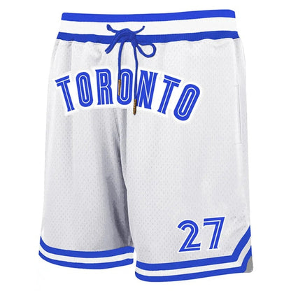 🔥Regular Fit Letter & Number Print Drawstring Waist Jersey Basketball Shorts