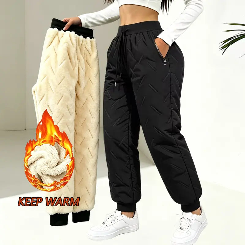 Women’s Winter Fleece-Lined Thick Casual Pants