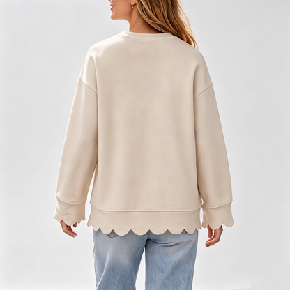 Women's Fashion Casual Knit Vintage-Inspired Round Neck Oversized Tunic