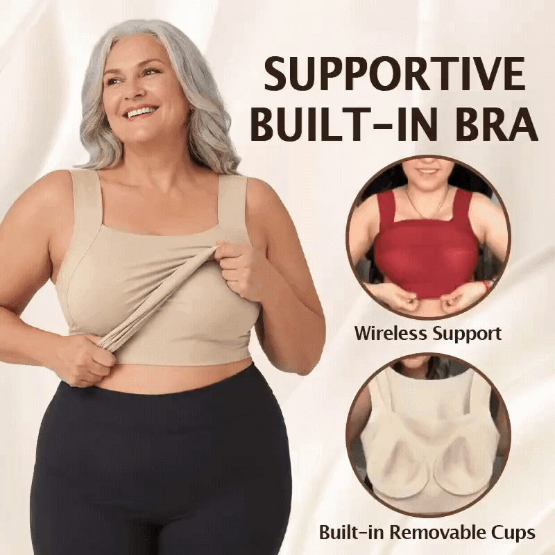 Built-In Comfort Bra Tank Top 🎉