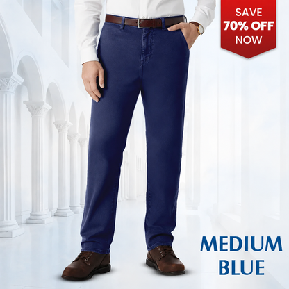 Men's Classic Straight Fit Stretch Jeans