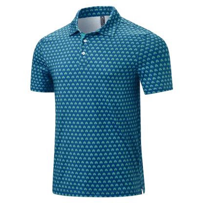 💝💝Men's Classic Polo Shirts Contrast Collar Short Sleeve Casual Solid Stylish and Printed Polo