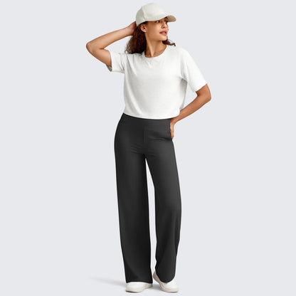 Women's Relaxed Wide-Leg Comfort Pants