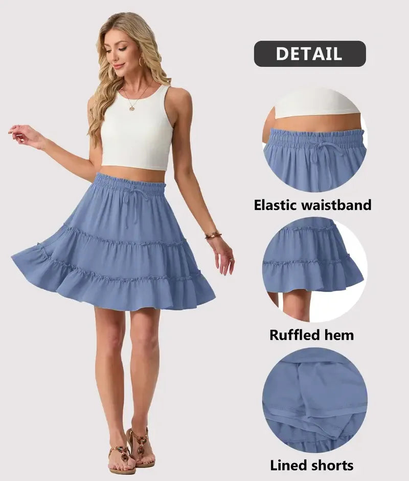 💖Women's Bohemian Style Midi Skirt