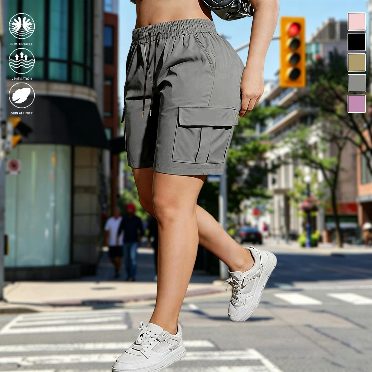 【LAST DAY SALE】Women’s outdoor cargo shorts—multi-pocket design.