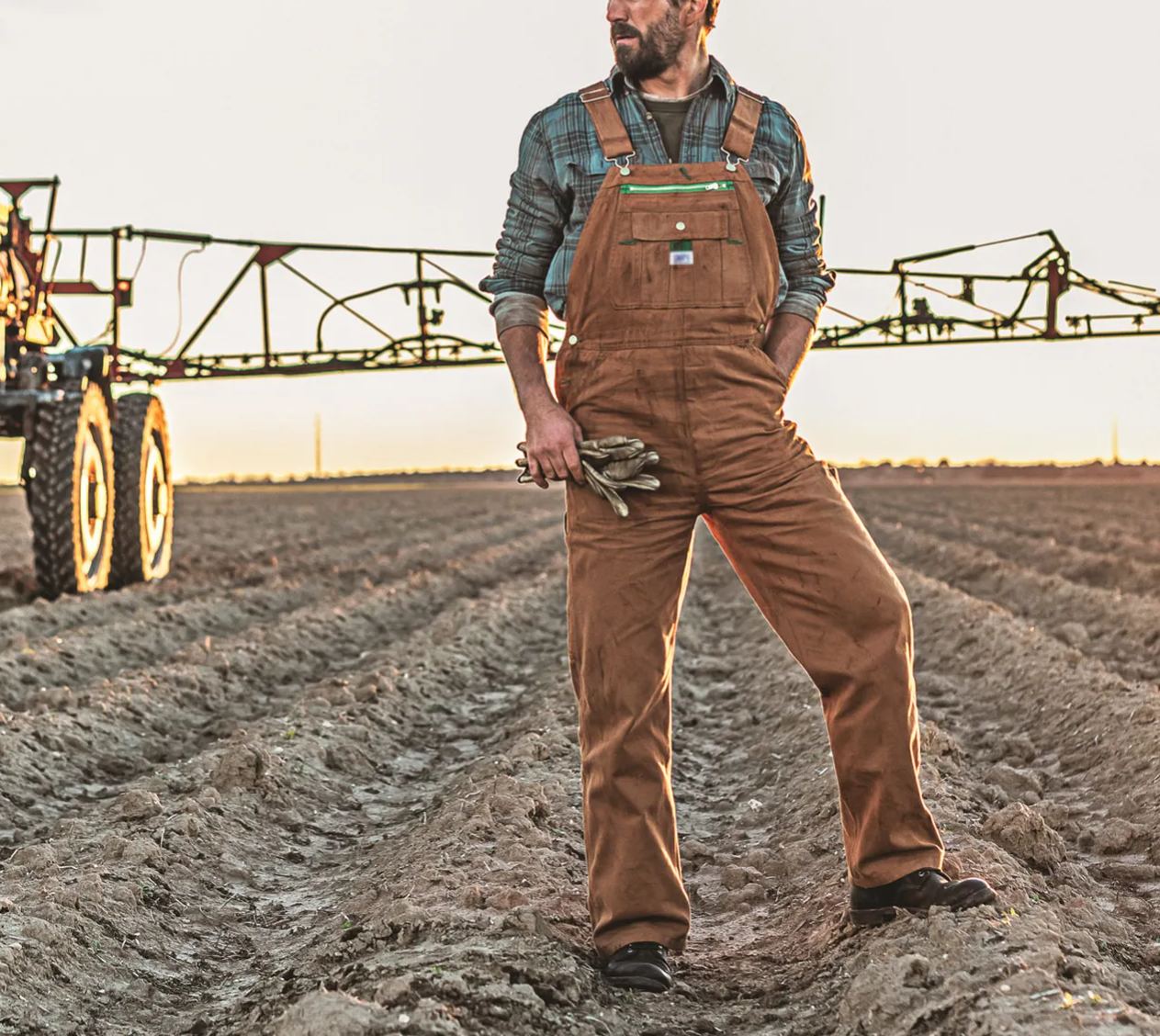 Men's Denim Stonewashed Bib Overall