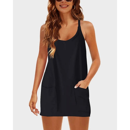 Flash Sale🔥Lounge Dress with Built-In Shorts & Pockets