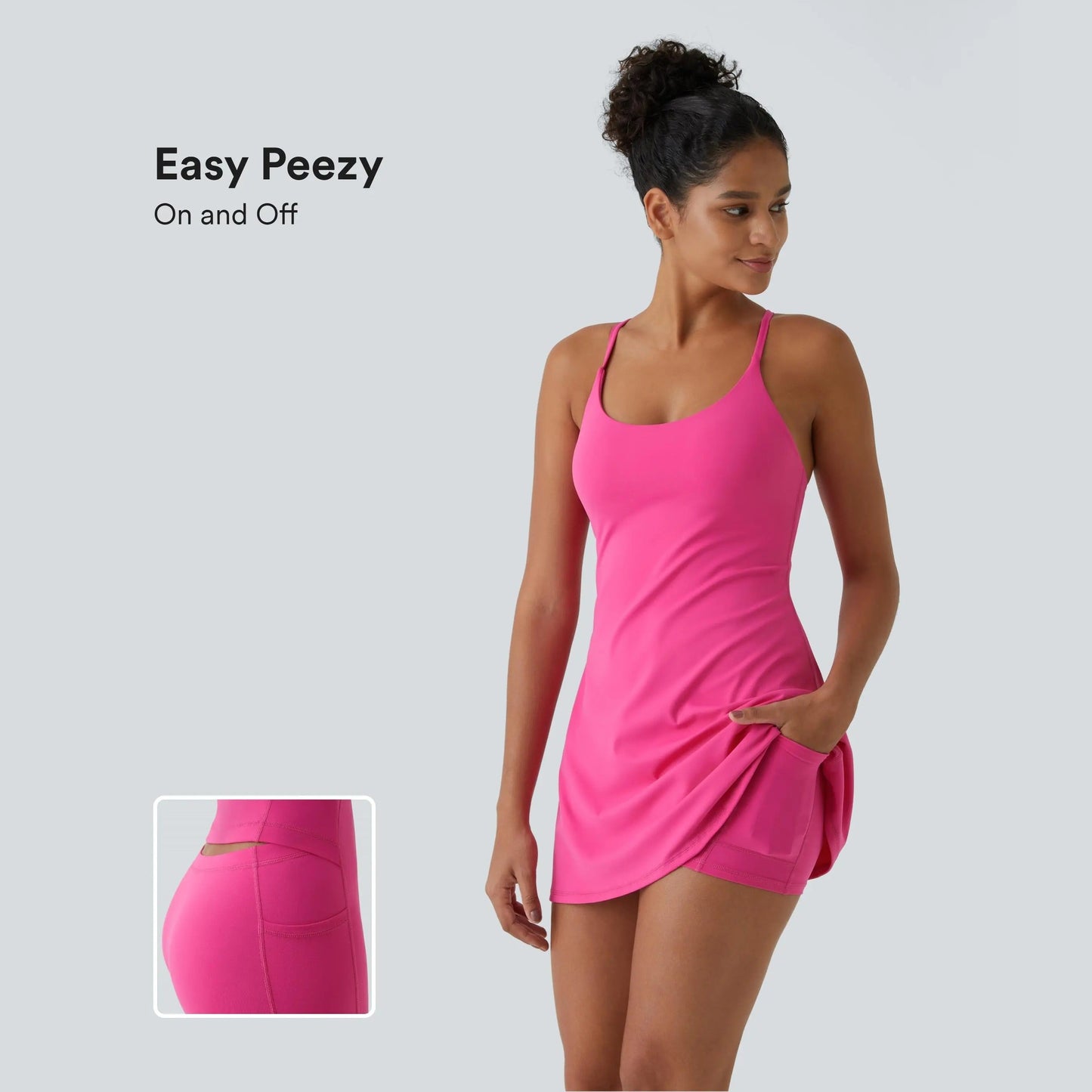 🔥【Must‑Have Pick】Plush Backless Active Dress - Easy Peezy