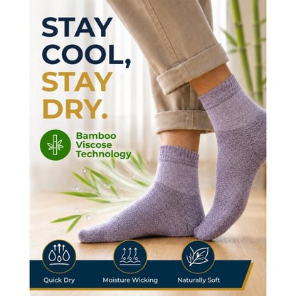Women's Bamboo Diabetic Crew Socks