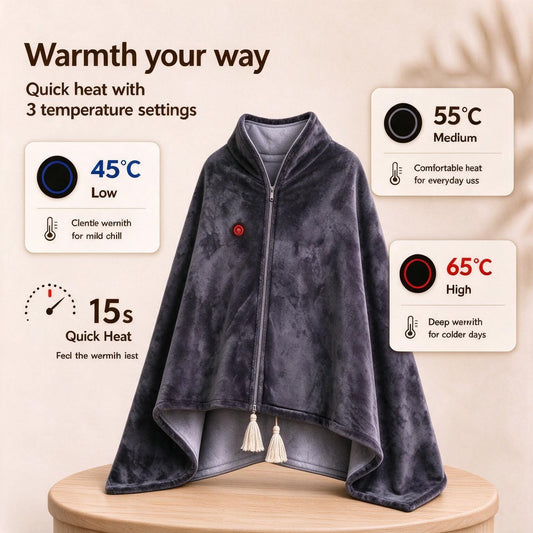 🔥Xmas Sale☀️Portable Heated Blanket Shawl