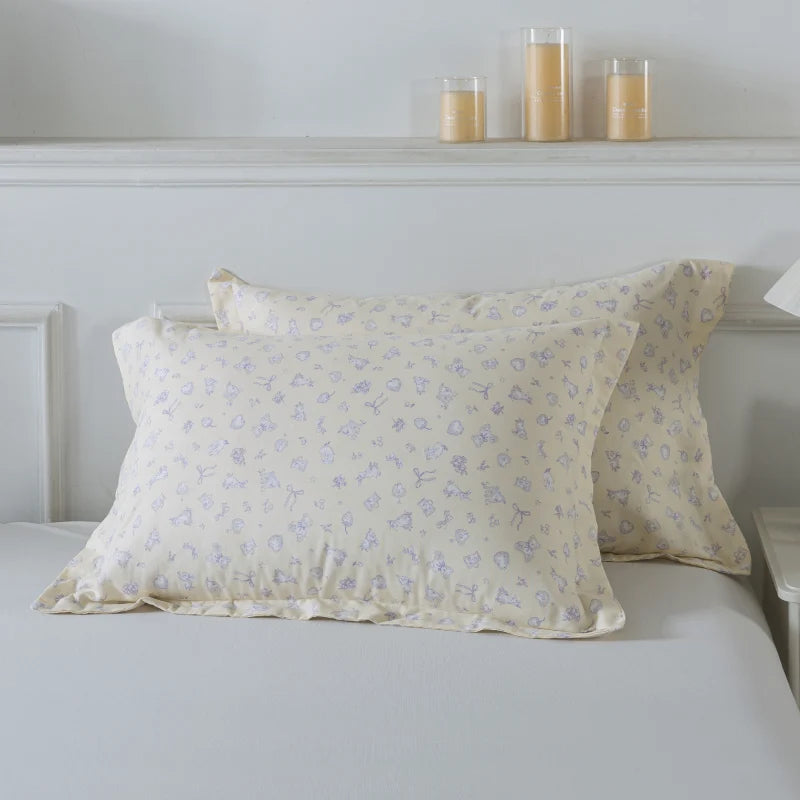 Duvet Cover Set-Lavender Blossom Cream