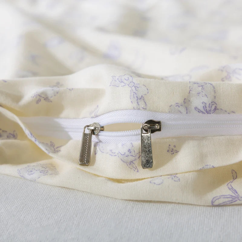 Duvet Cover Set-Lavender Blossom Cream