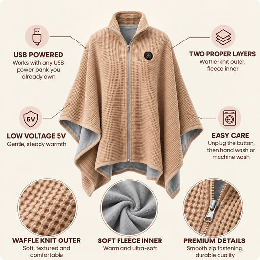 Heated Shoulder Cape